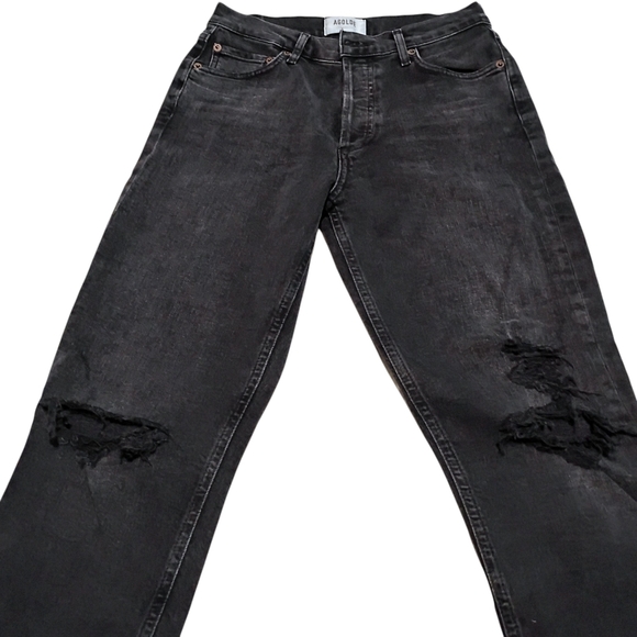 ✨HOST PICK✨AGOLDE | Nico in Cassette Black | Grunge Punk Distressed Jean | 26 - Picture 15 of 16